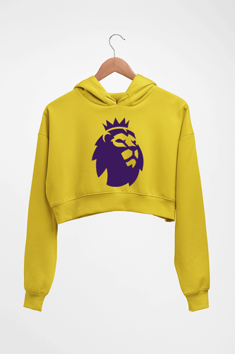 EPL Premier League Crop HOODIE FOR WOMEN-Mustard Yellow-Ektarfa.online