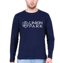 Load image into Gallery viewer, Linkin Park Full Sleeves T-Shirt for Men-Navy Blue-Ektarfa.online

