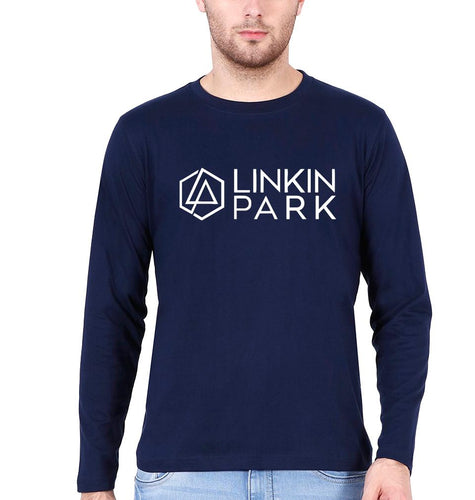 Linkin Park Full Sleeves T-Shirt for Men-Navy Blue-Ektarfa.online
