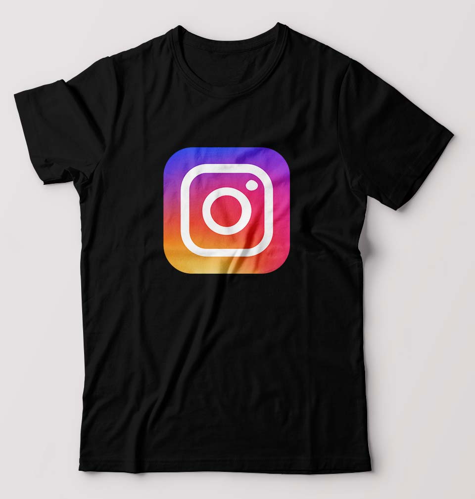 Instagram T-Shirt for Men-Black-Ektarfa.online
