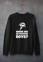 Load image into Gallery viewer, PUBG Where Are We Dropping Boys Unisex Sweatshirt for Men/Women-Black-Ektarfa.online
