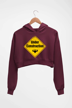 Load image into Gallery viewer, Gym Crop HOODIE FOR WOMEN-Maroon-Ektarfa.online
