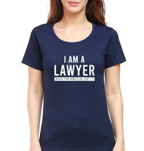 Load image into Gallery viewer, Lawyer T-Shirt for Women-Navy Blue-Ektarfa.online
