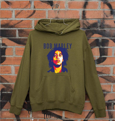 Bob Marley Unisex Hoodie for Men/Women-Olive Green-Ektarfa.online
