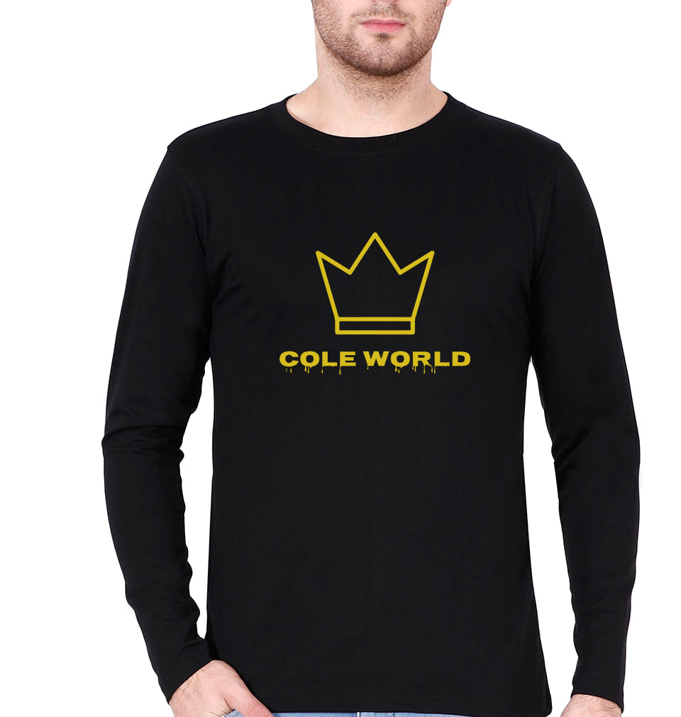 J. Cole World Full Sleeves T-Shirt for Men-Black-Ektarfa.online