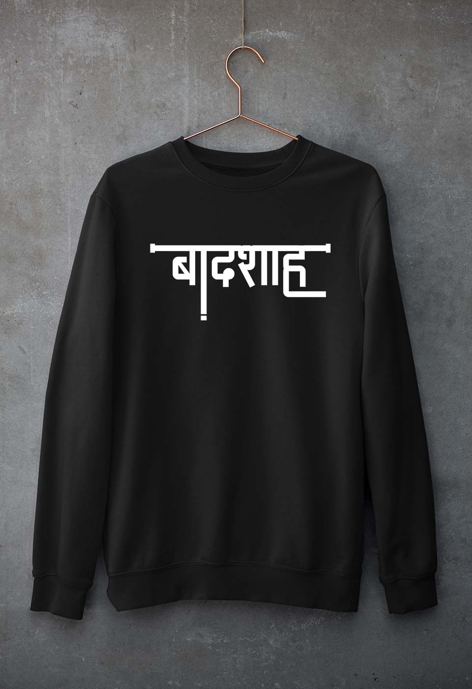Badshah Unisex Sweatshirt for Men/Women-Black-Ektarfa.online