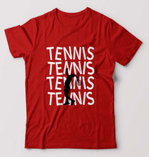 Load image into Gallery viewer, Tennis T-Shirt for Men-Red-Ektarfa.online
