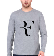 Load image into Gallery viewer, Roger Federer(RF) Full Sleeves T-Shirt for Men-Grey Melange-Ektarfa.online
