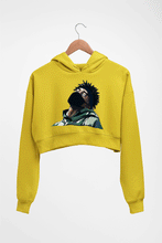 Load image into Gallery viewer, Lil Uzi Vert (LUV) Crop HOODIE FOR WOMEN-Mustard Yellow-Ektarfa.online
