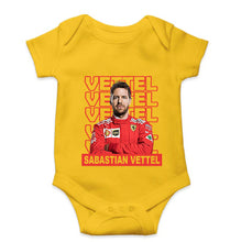 Load image into Gallery viewer, Sebastian Vettel F1 Kids Romper For Baby Boy/Girl-Yellow-Ektarfa.online
