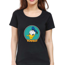 Load image into Gallery viewer, Donald Duck T-Shirt for Women-Black-Ektarfa.online
