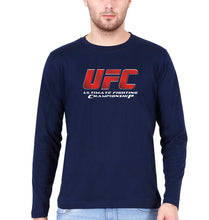 Load image into Gallery viewer, UFC Full Sleeves T-Shirt for Men-Navy Blue-Ektarfa.online
