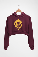 Load image into Gallery viewer, Battlegrounds Mobile India (BGMI) Godlike Esport Crop HOODIE FOR WOMEN-Maroon-Ektarfa.online
