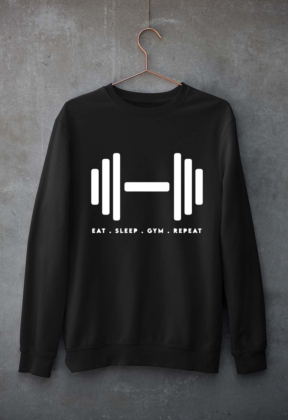 Gym Unisex Sweatshirt for Men/Women-Black-Ektarfa.online
