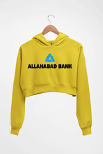 Load image into Gallery viewer, Allahabad Bank Crop HOODIE FOR WOMEN-Mustard Yellow-Ektarfa.online
