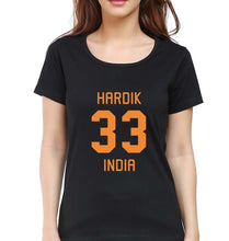 Load image into Gallery viewer, Hardik Pandya T-Shirt for Women-Black-Ektarfa.online
