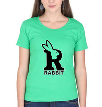Load image into Gallery viewer, Rabbit Bunny T-Shirt for Women-Flag Green-Ektarfa.online
