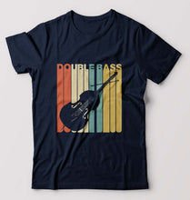 Load image into Gallery viewer, Double Bass Violin T-Shirt for Men-Navy Blue-Ektarfa.online
