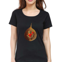 Load image into Gallery viewer, Ganpati T-Shirt for Women-Black-Ektarfa.online
