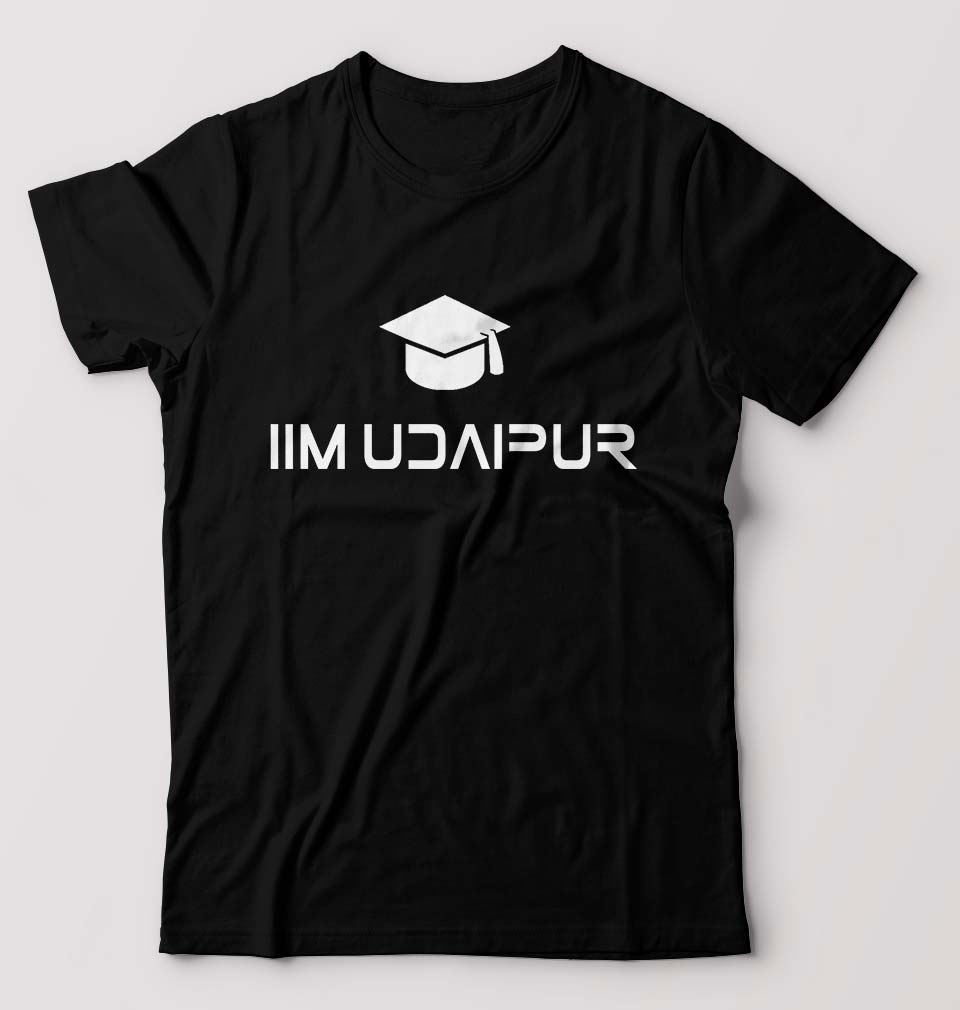 IIM Udaipur T-Shirt for Men-Black-Ektarfa.online