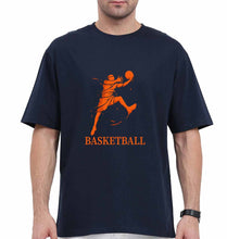 Load image into Gallery viewer, NBA Basketball Oversized T-Shirt for Men-Navy Blue-Ektarfa.online
