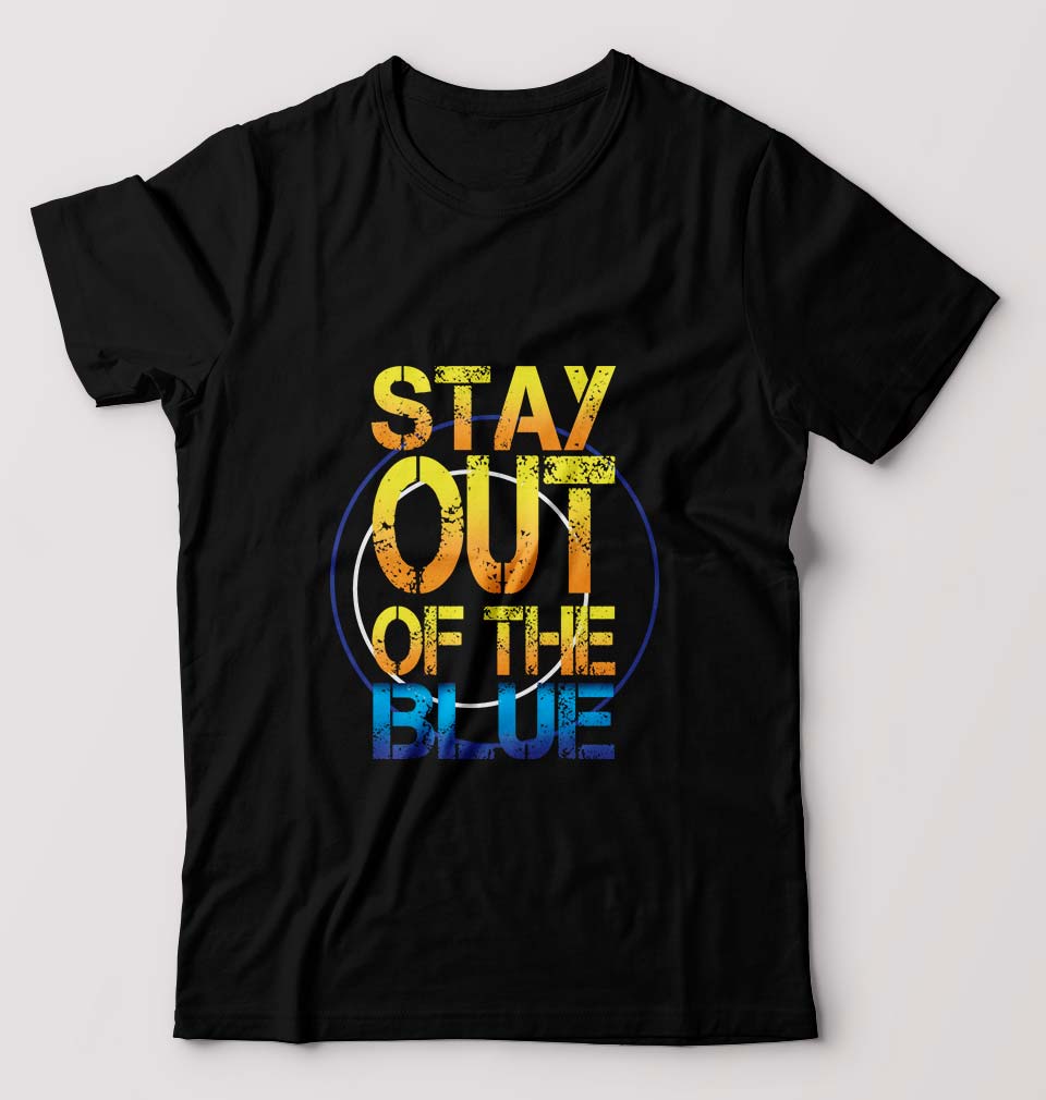 PUBG Stay Out Of The Blue T-Shirt for Men-Black-Ektarfa.online