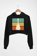 Load image into Gallery viewer, Guitar Crop HOODIE FOR WOMEN-Black-Ektarfa.online
