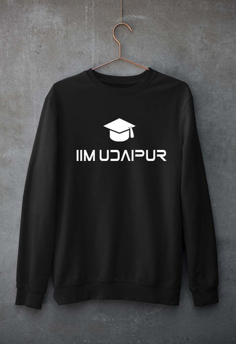 IIM Udaipur Unisex Sweatshirt for Men/Women-Black-Ektarfa.online