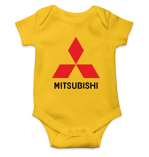 Mitsubishi Kids Romper For Baby Boy/Girl-0-5 Months(18 Inches)-Yellow-Ektarfa.online