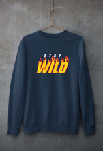 Load image into Gallery viewer, Stay Wild Unisex Sweatshirt for Men/Women-Navy Blue-Ektarfa.online
