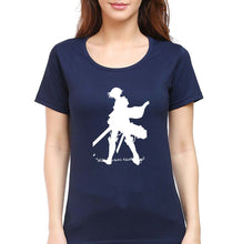 Load image into Gallery viewer, Attack on Titan T-Shirt for Women-Navy Blue-Ektarfa.online
