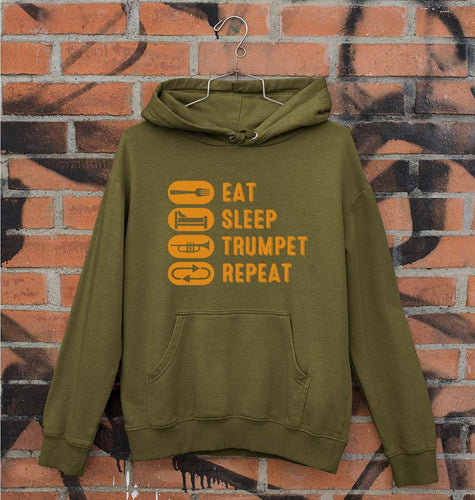 Trumpet Unisex Hoodie for Men/Women-Olive Green-Ektarfa.online