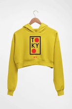 Load image into Gallery viewer, Tokyo Crop HOODIE FOR WOMEN-Mustard Yellow-Ektarfa.online
