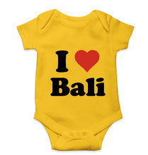 Load image into Gallery viewer, I Love Bali Kids Romper For Baby Boy/Girl-0-5 Months(18 Inches)-Yellow-Ektarfa.online
