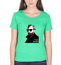 Load image into Gallery viewer, Vincent van Gogh T-Shirt for Women-Flag Green-Ektarfa.online
