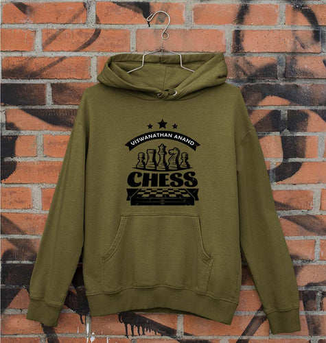 Viswanathan Anand Chess Unisex Hoodie for Men/Women-Olive Green-Ektarfa.online