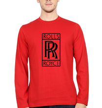 Load image into Gallery viewer, Rolls Royce Full Sleeves T-Shirt for Men-Red-Ektarfa.online
