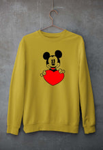 Load image into Gallery viewer, Mickey Mouse Unisex Sweatshirt for Men/Women-Mustard Yellow-Ektarfa.online
