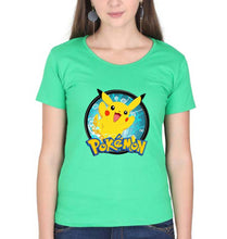 Load image into Gallery viewer, Pokémon T-Shirt for Women-Flag Green-Ektarfa.online
