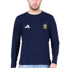 Load image into Gallery viewer, Argentina Football Full Sleeves T-Shirt for Men-Navy Blue-Ektarfa.online
