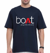 Load image into Gallery viewer, Boat Oversized T-Shirt for Men-Navy Blue-Ektarfa.online
