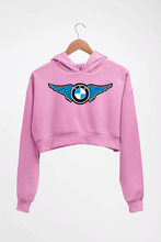Load image into Gallery viewer, BMW Crop HOODIE FOR WOMEN-Light Baby Pink-Ektarfa.online
