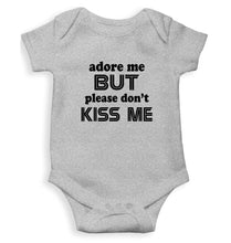 Load image into Gallery viewer, Adore Me But dont Kiss Me Kids Romper For Baby Boy/Girl-0-5 Months(18 Inches)-Grey-Ektarfa.online
