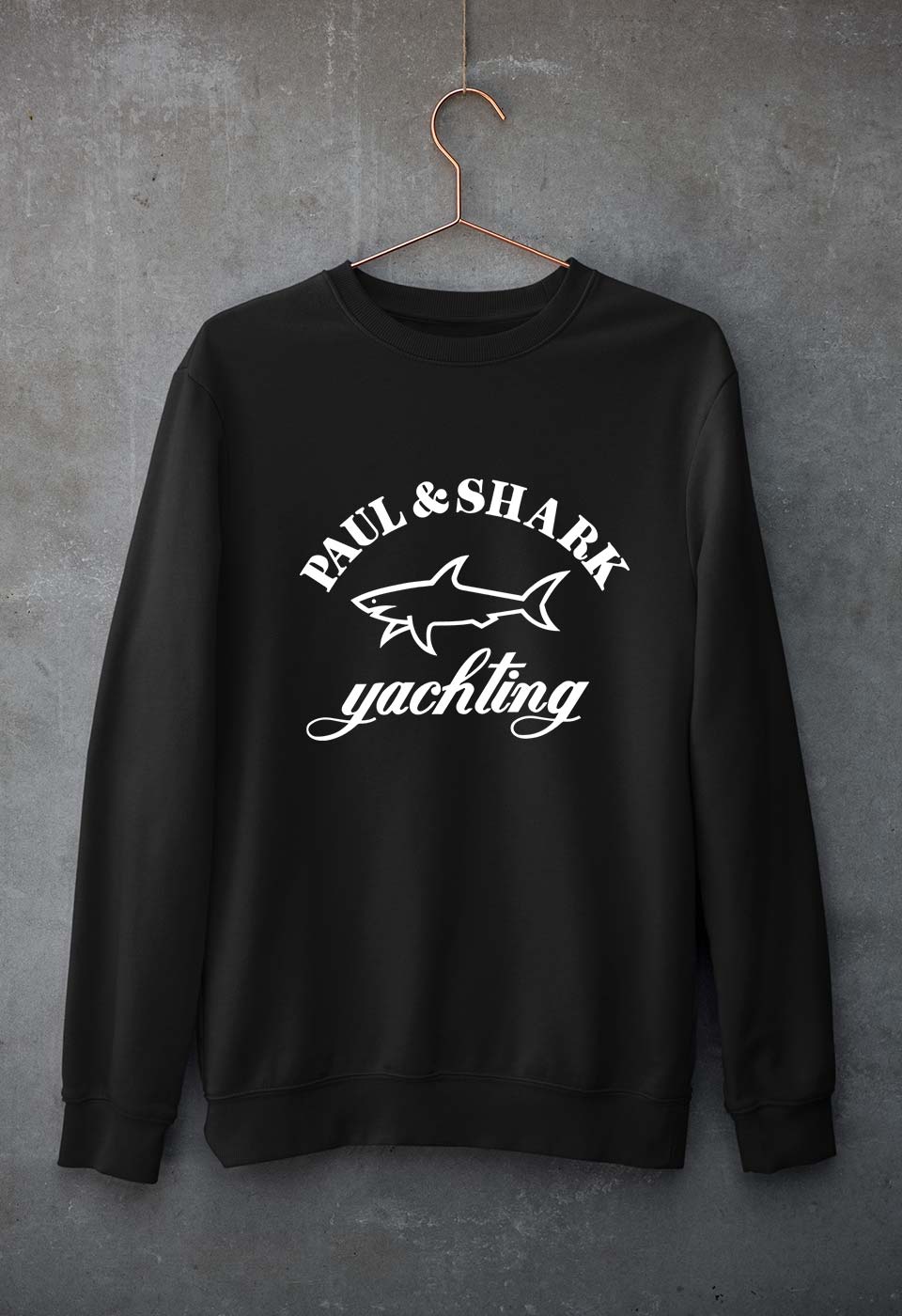 Paul & Shark Unisex Sweatshirt for Men/Women-Black-Ektarfa.online