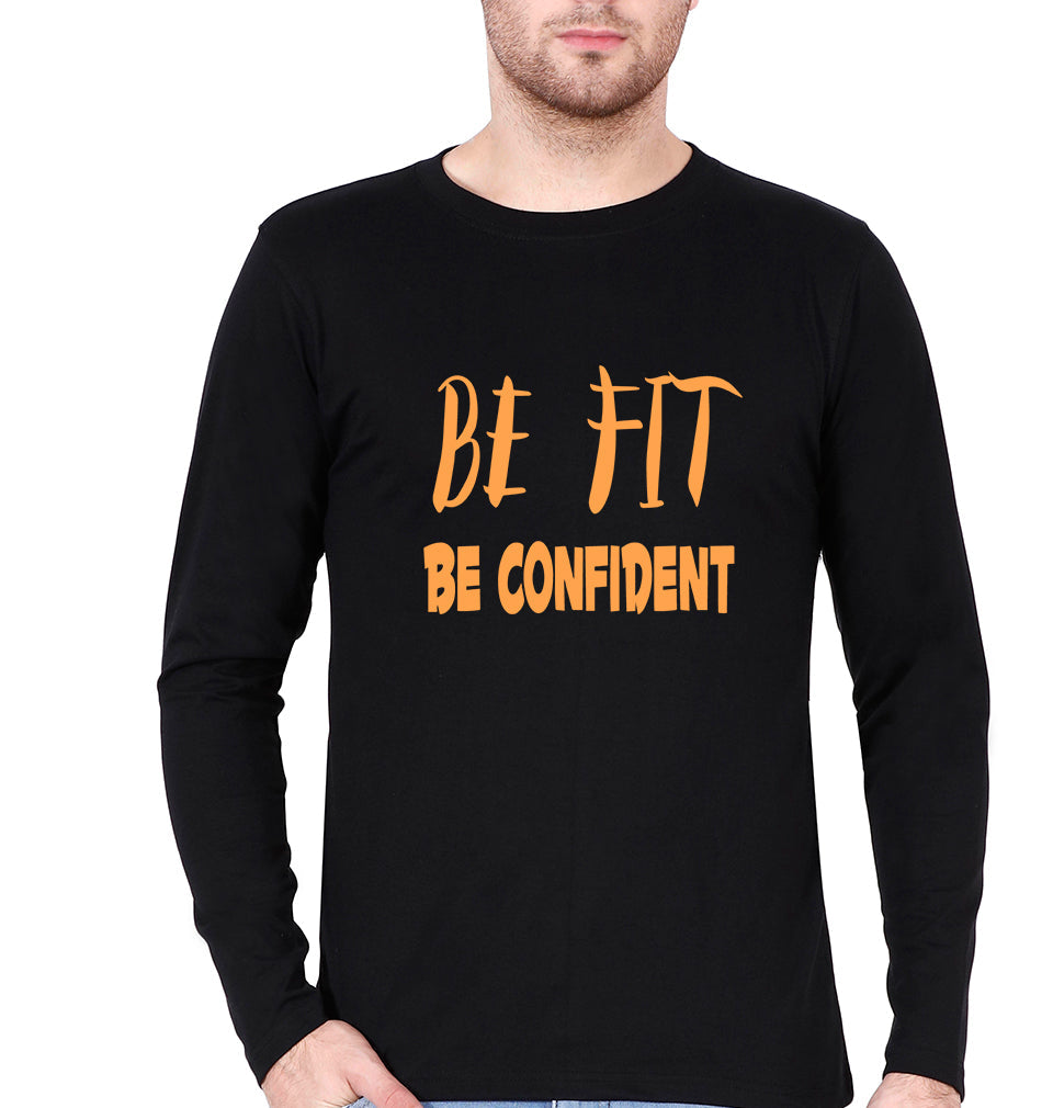 Gym Fit Full Sleeves T-Shirt for Men-Black-Ektarfa.online