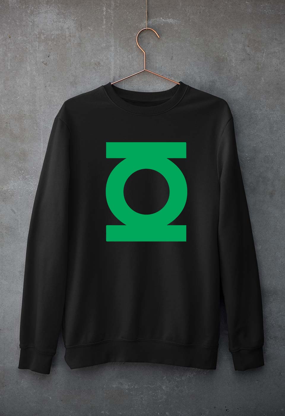 Green Lantern Superhero Unisex Sweatshirt for Men/Women-Black-Ektarfa.online