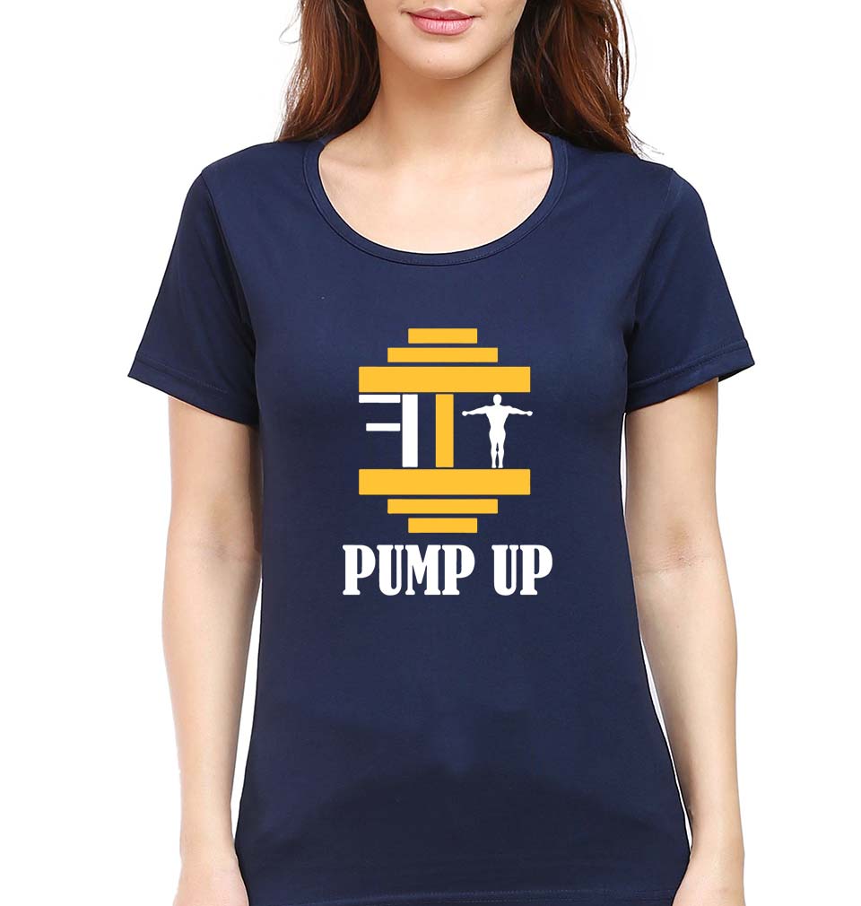Fit Gym T-Shirt for Women-Navy Blue-Ektarfa.online