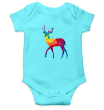 Load image into Gallery viewer, POLYGONAL_DEER Kids Romper For Baby Boy/Girl-0-5 Months(18 Inches)-Sky Blue-Ektarfa.online
