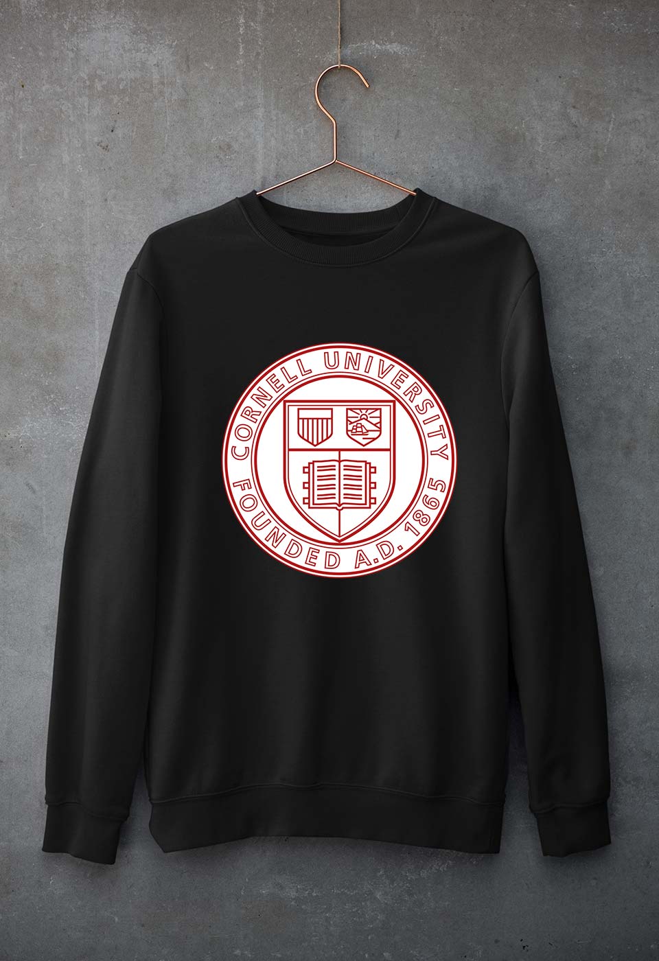 Cornell University Unisex Sweatshirt for Men/Women-Black-Ektarfa.online