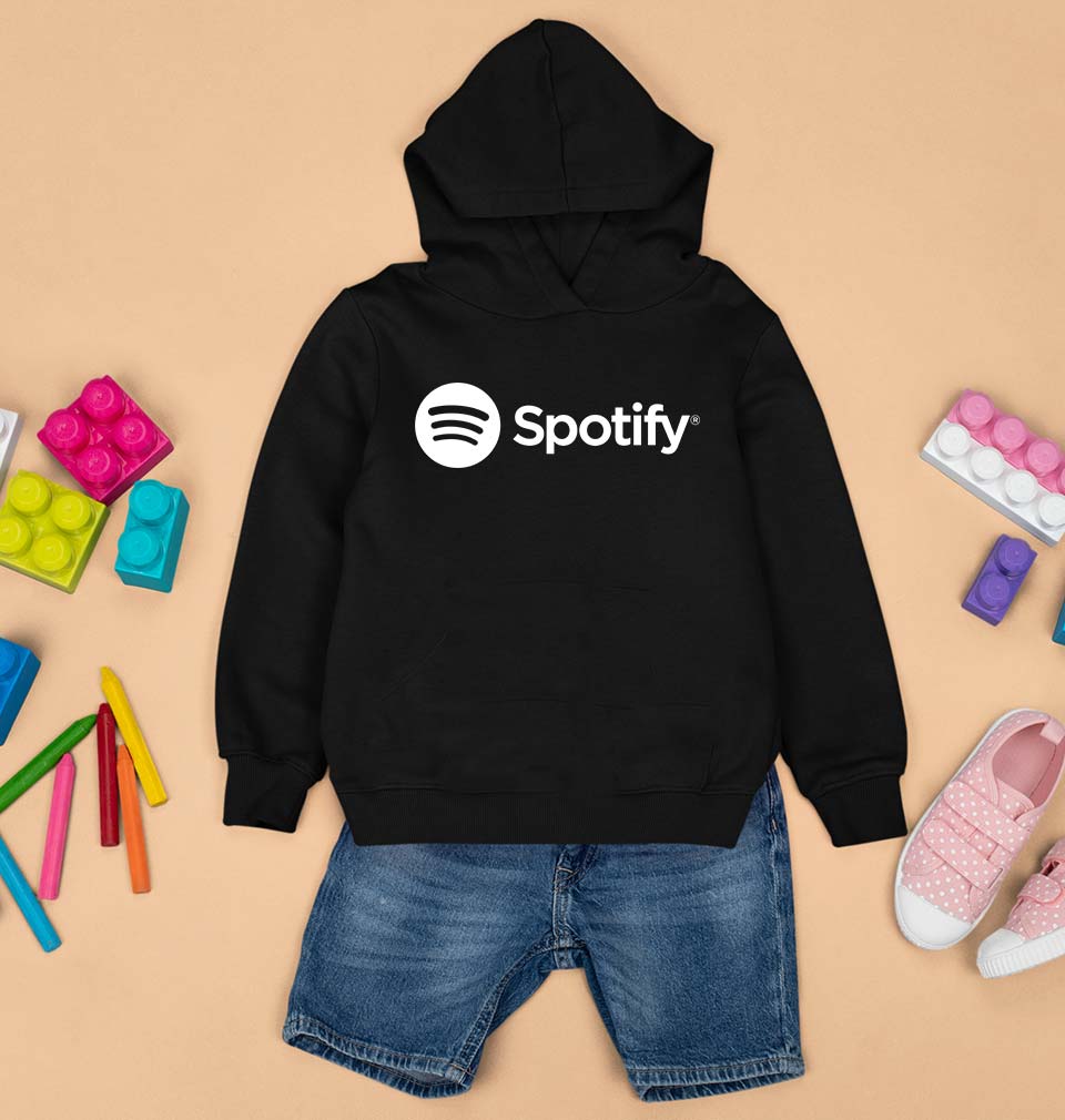 Spotify Kids Hoodie for Boy/Girl-Black-Ektarfa.online